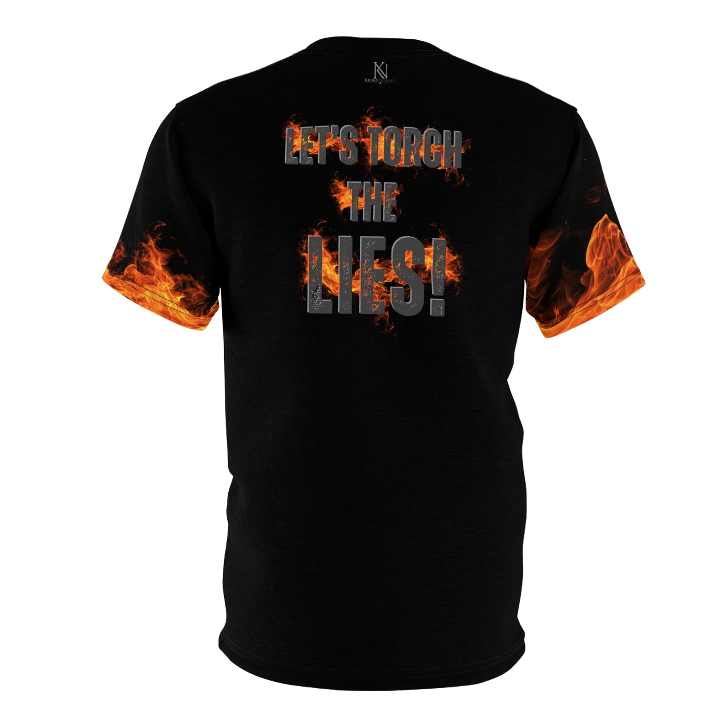 Burn The Script Unisex T-Shirt – Torch The Lies Graphic Tee