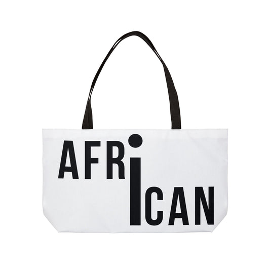 Weekender Tote Bag | Aya Bogolan Ghana Eye of Horus | Kinky Nomad