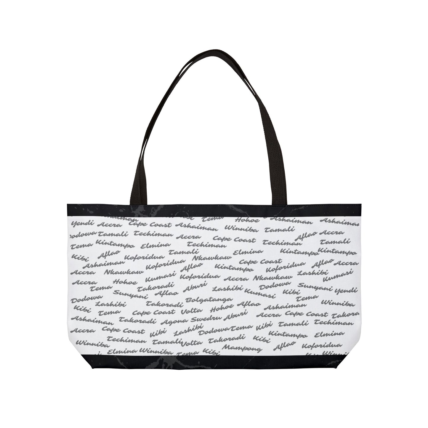 Weekender Tote Bag | Aya Bogolan Ghana Eye of Horus | Kinky Nomad
