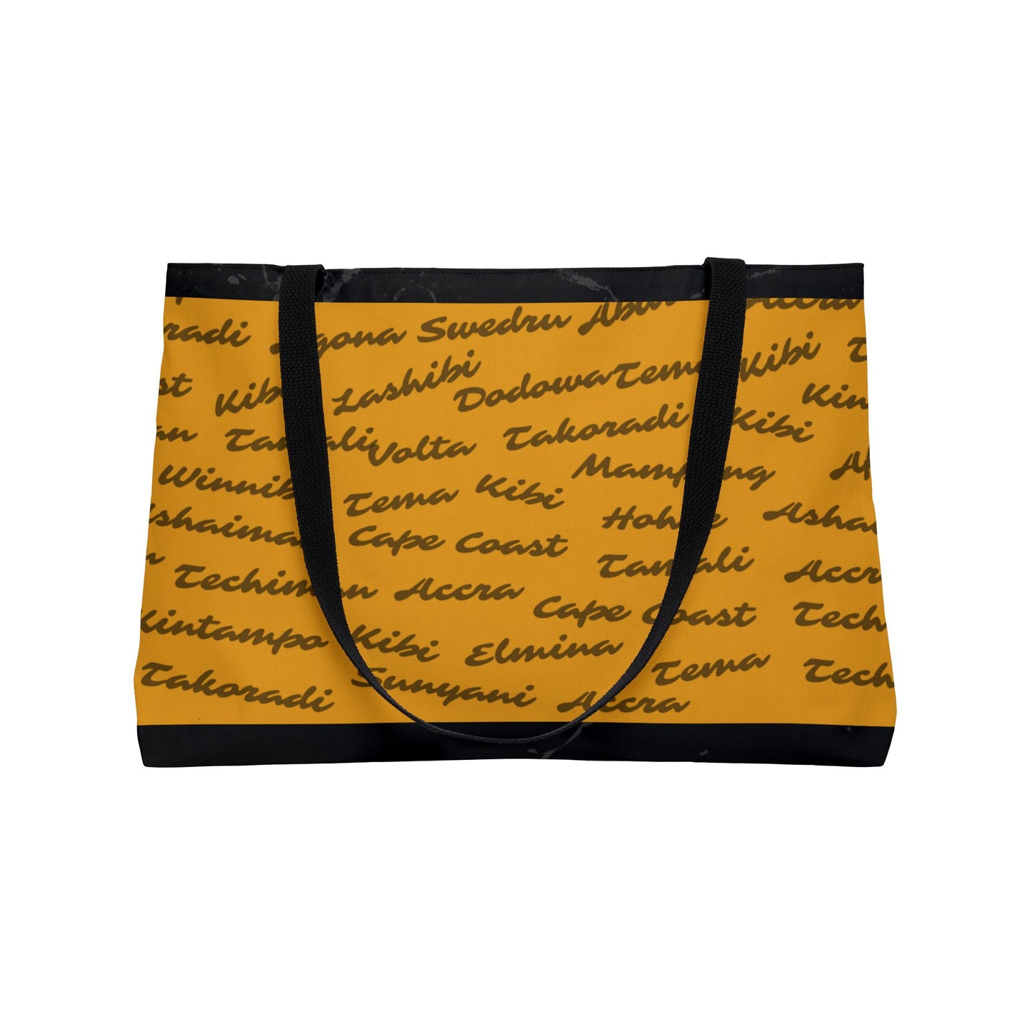 Weekender Tote Bag | Aya Bogolan Ghana Eye of Horus | Kinky Nomad