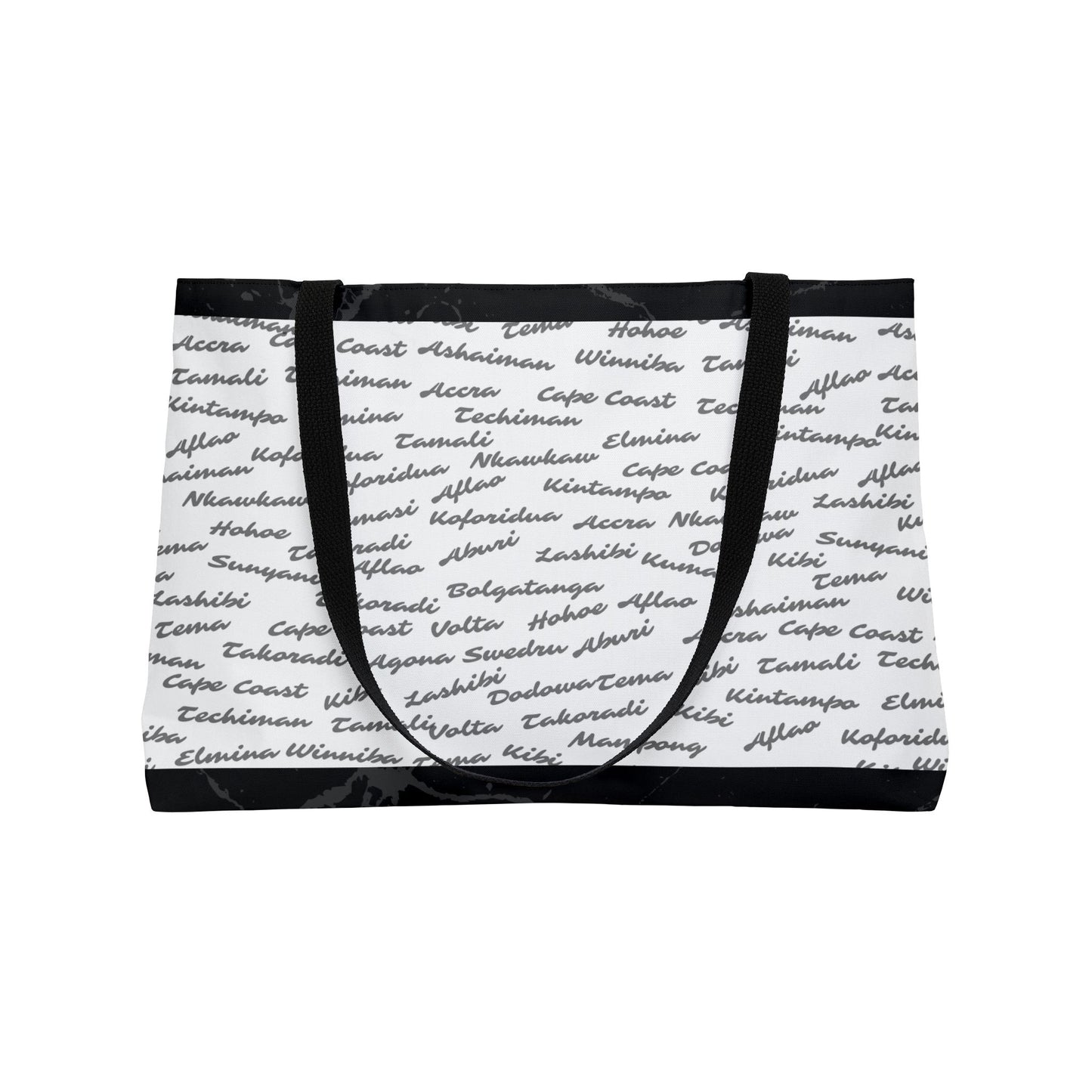 Weekender Tote Bag | Aya Bogolan Ghana Eye of Horus | Kinky Nomad