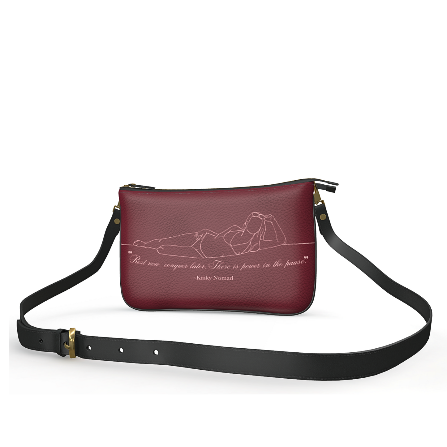 Power Pause Designer Double Zip Pouchette