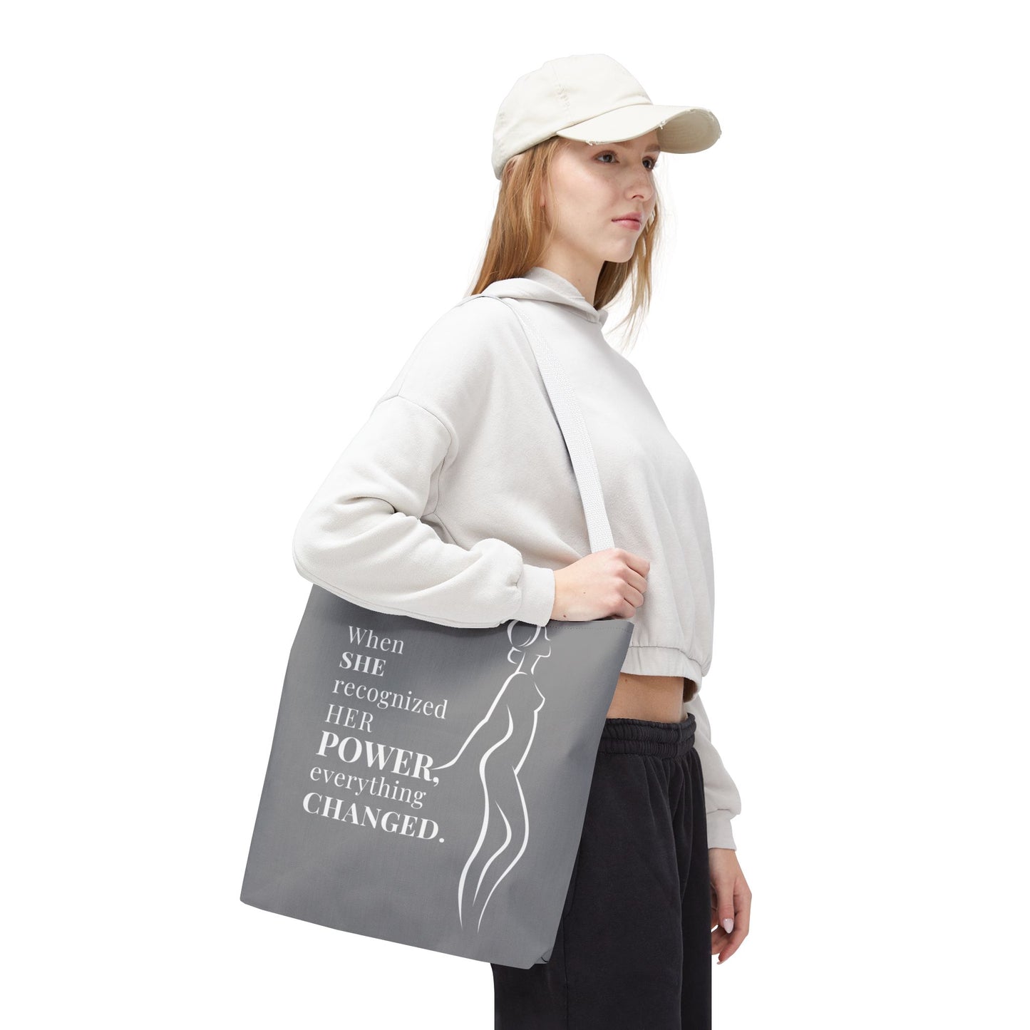 HER POWER, Feminist Gift, Eco-Friendly, Reusable Shopping, Statement Bag, Advocacy