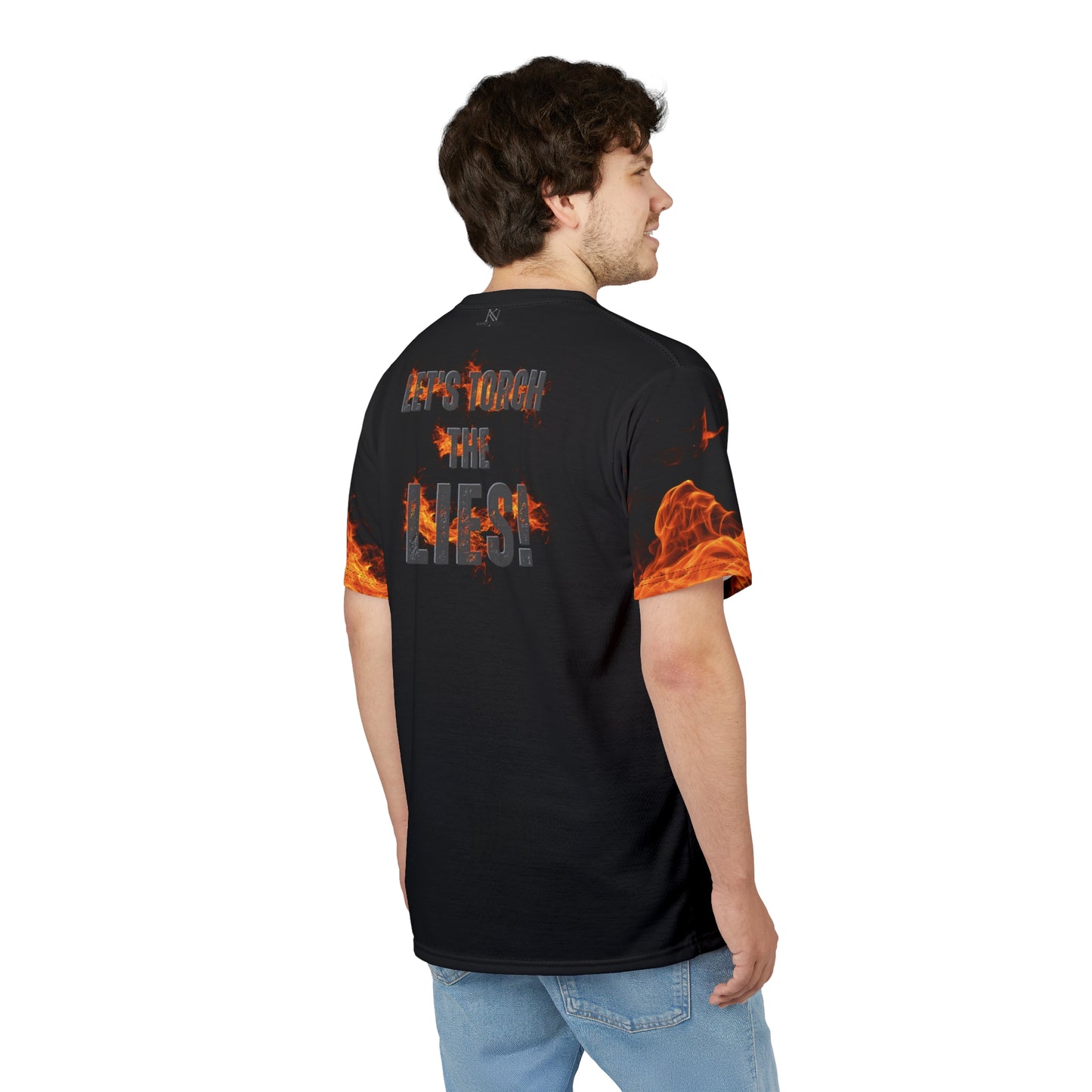 Burn The Script Unisex T-Shirt – Torch The Lies Graphic Tee