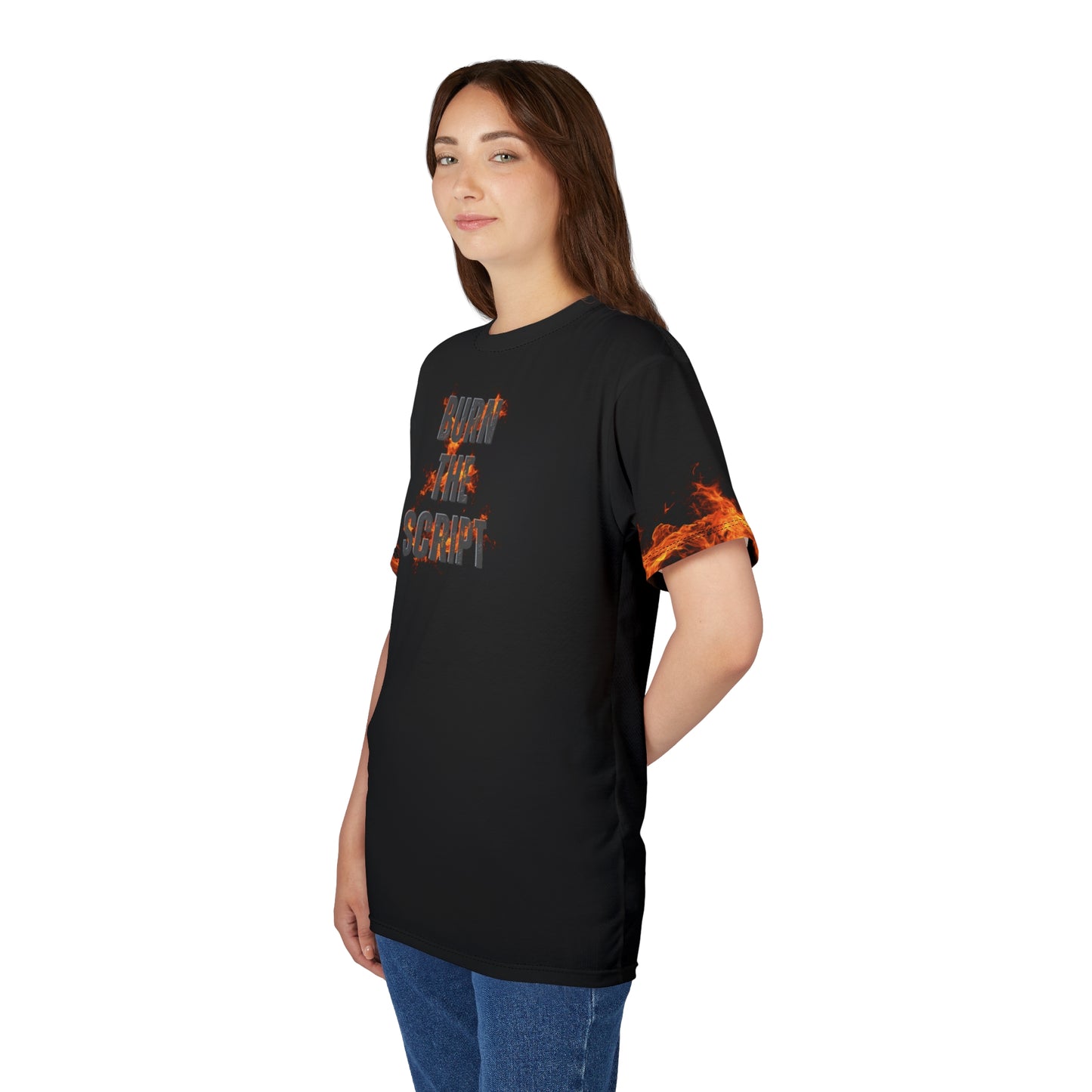 Burn The Script Unisex T-Shirt – Torch The Lies Graphic Tee