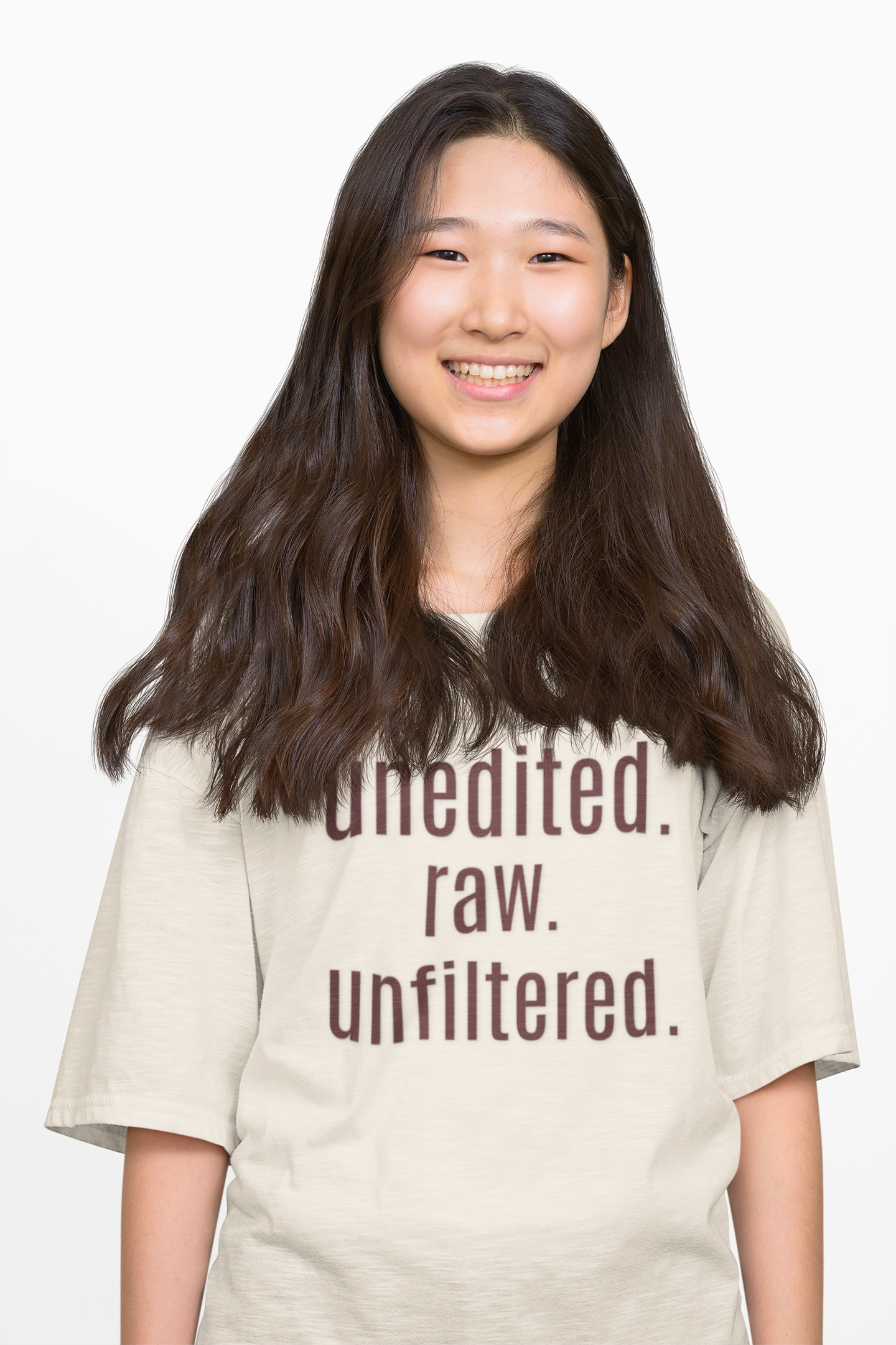 Unisex Heavy Cotton Box Tee – “unedited. raw. unfiltered.” Oversized Graphic T-Shirt