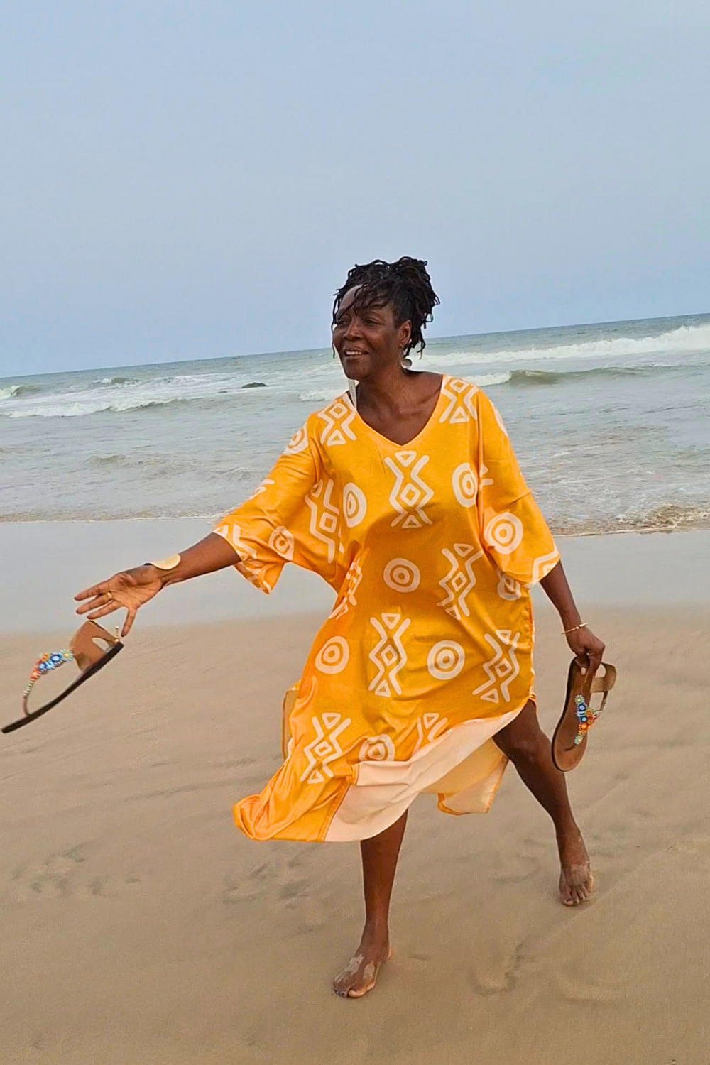 Midi Kaftan | Kemet Angles Savanna | Conscious Fashion | Kinky Nomad