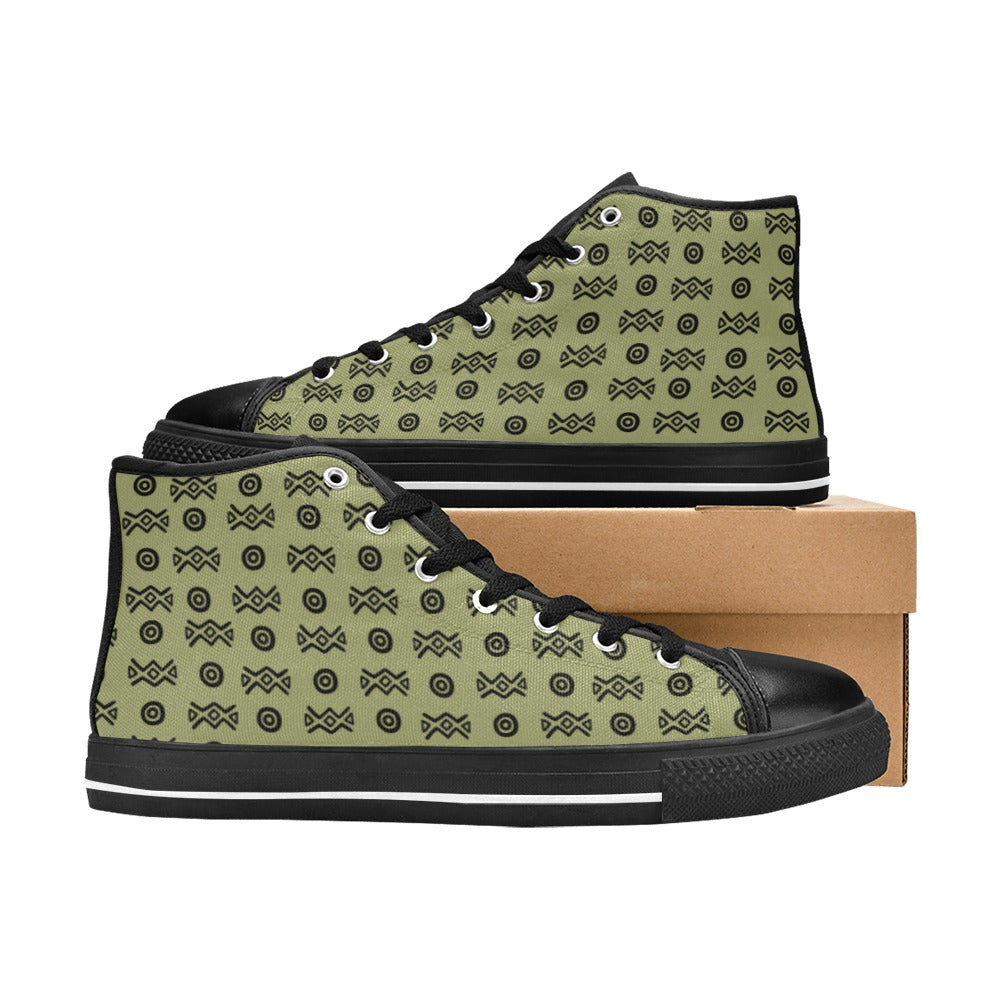 High Top Sneakers | Adinkra | Savanna Sole | Boho Sole & Crown | Kinky Nomad