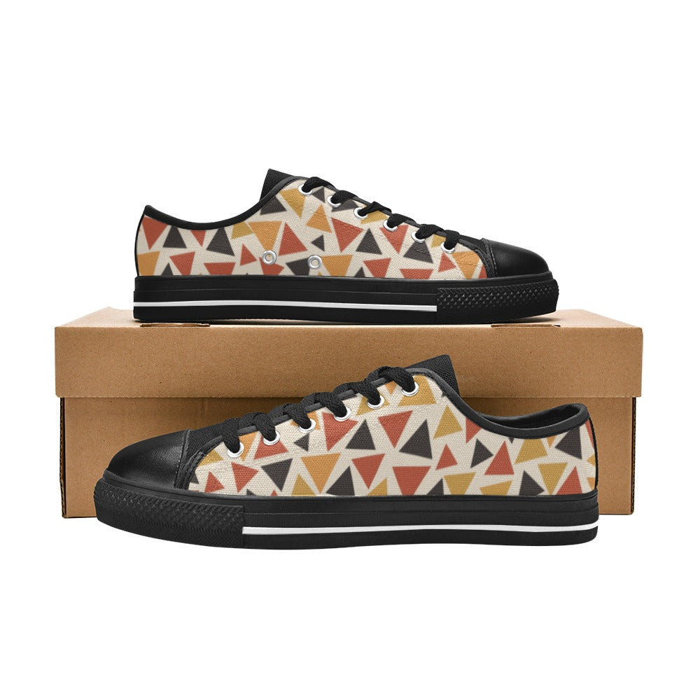 Angles Canvas Low Top Sneakers | Sundown Palette | Kinky Nomad