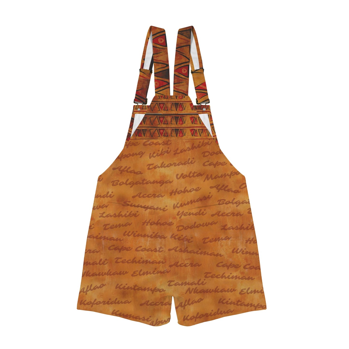 Ghana Inspired Overalls | African Print Unisex | Kinky Nomad
