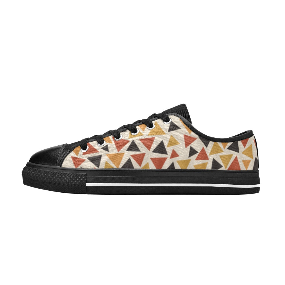 Angles Canvas Low Top Sneakers | Sundown Palette | Kinky Nomad