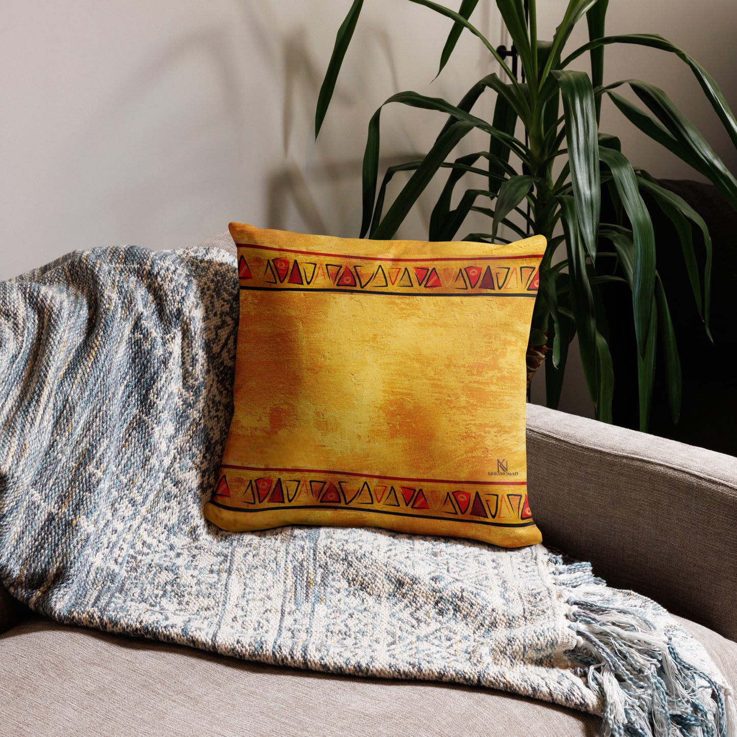 Love Africa Adinkra Symbol Throw Pillow Set – Akoben, Unity in Diversity, Sankofa, 4-Piece Collection