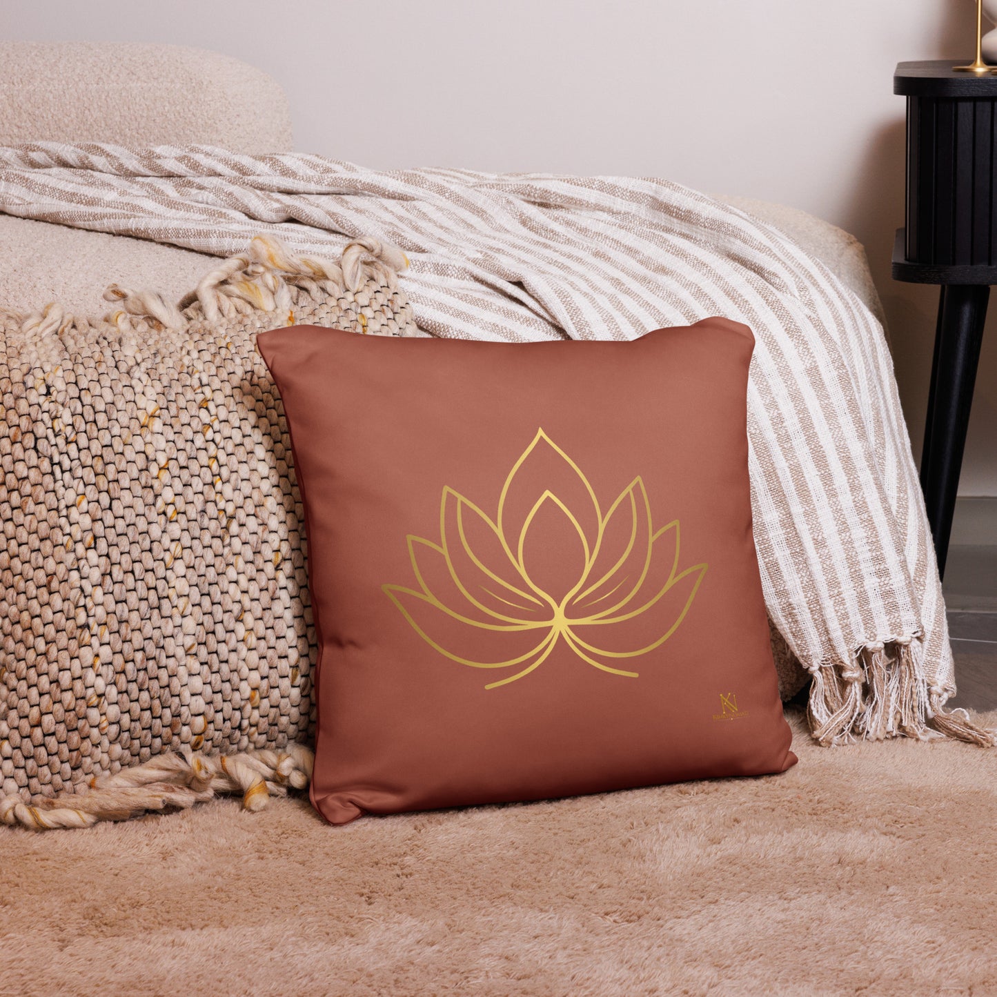 Where Peace Begins Inspirational Quote Throw Pillow – Decorative Accent Cushion