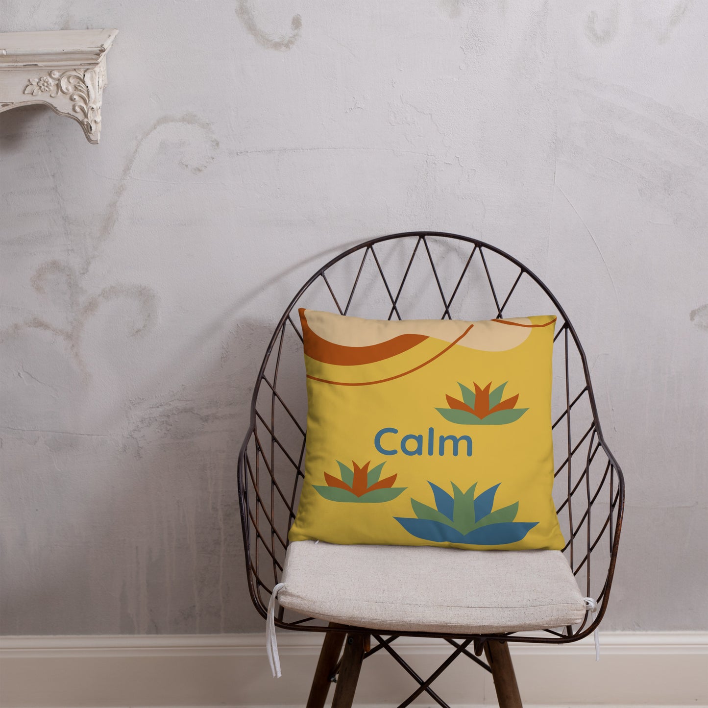 Wild Soul Calm Home Throw Pillow – Decorative Accent Cushion with Insert (3 Sizes)