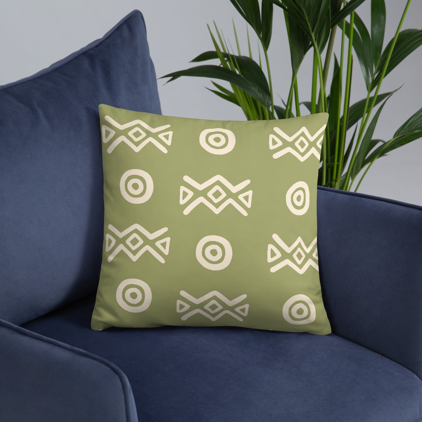 Savannah Moss Throw Pillow | African-Inspired Modern Home Decor | Kinky Nomad