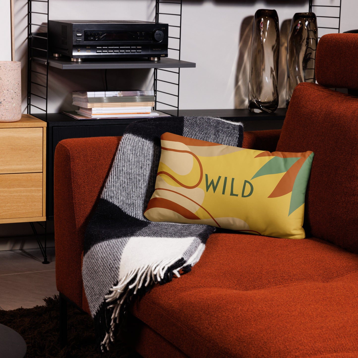 Wild Soul Calm Home Throw Pillow – Decorative Accent Cushion with Insert (3 Sizes)