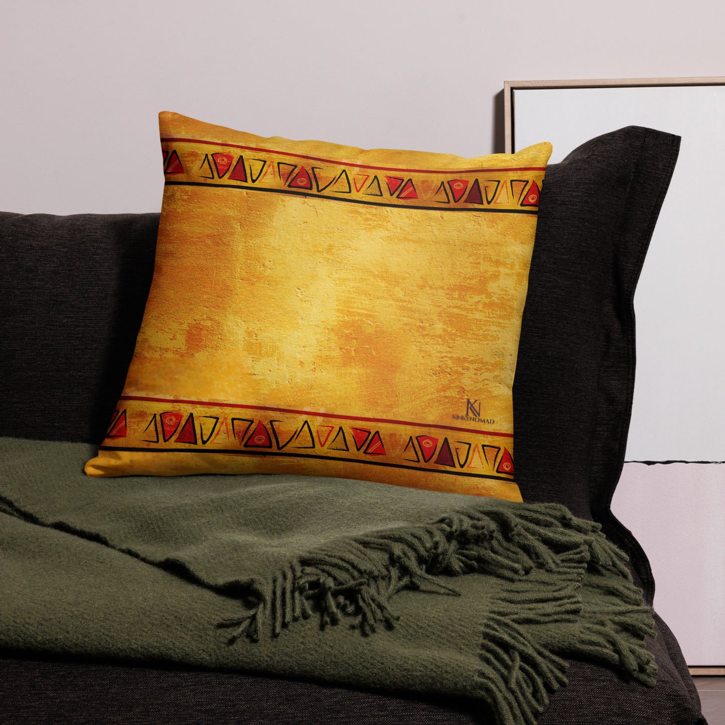 Love Africa Adinkra Symbol Throw Pillow Set – Akoben, Unity in Diversity, Sankofa, 4-Piece Collection