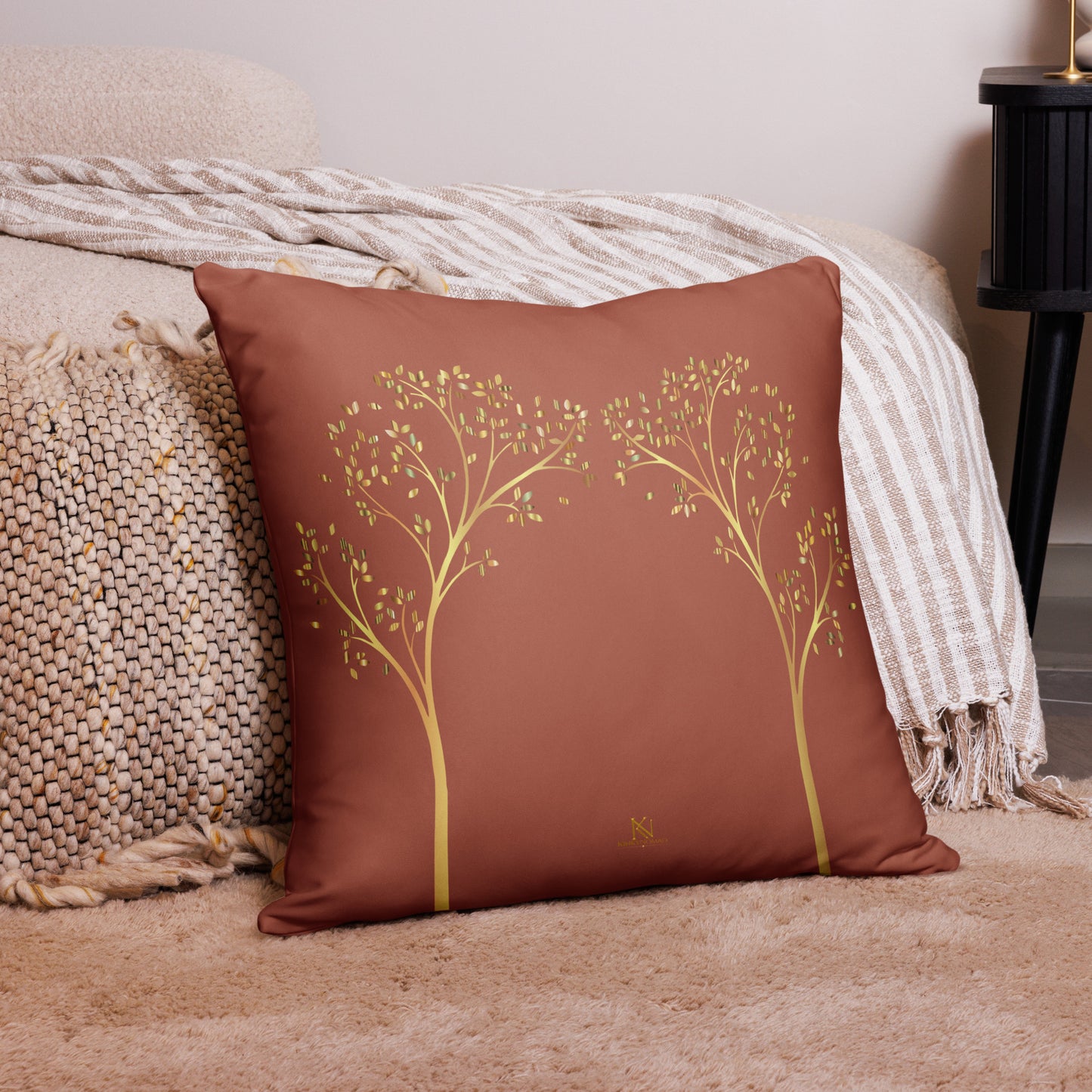 Where Peace Begins Inspirational Quote Throw Pillow – Decorative Accent Cushion