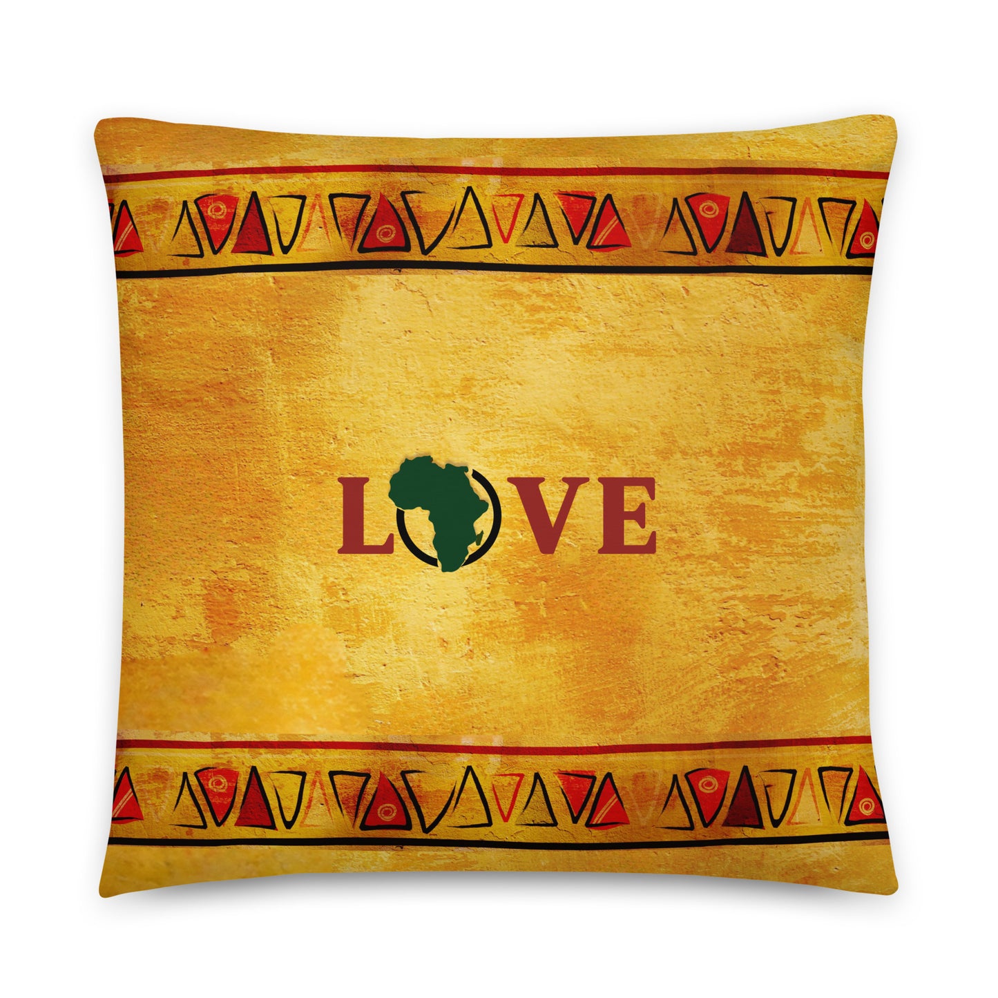 Love Africa Adinkra Symbol Throw Pillow Set – Akoben, Unity in Diversity, Sankofa, 4-Piece Collection