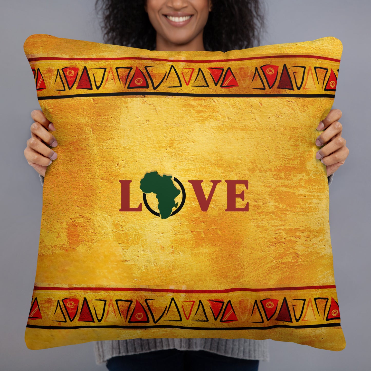 Love Africa Adinkra Symbol Throw Pillow Set – Akoben, Unity in Diversity, Sankofa, 4-Piece Collection