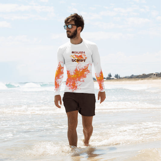 #BURN THE SCRIPT - Men's Rash Guard