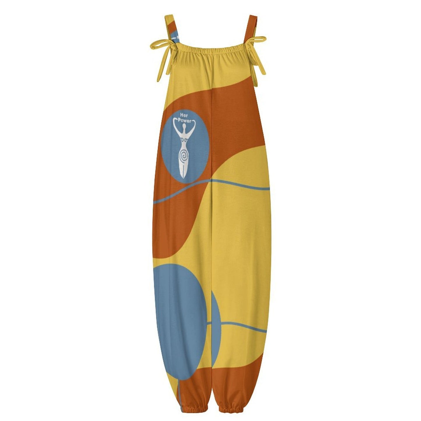 Her Power Goddess Mod  Baggy Suspender Jumpsuit