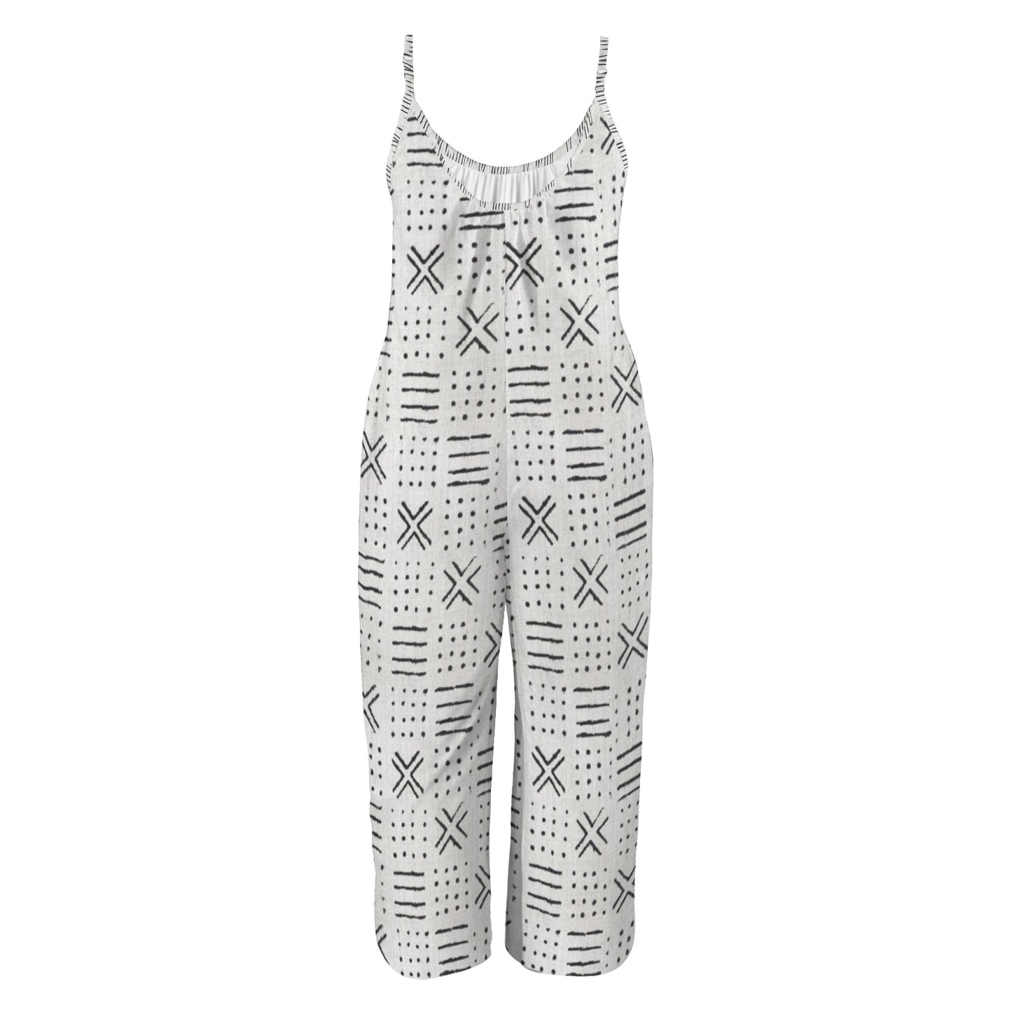 Boho Wide Leg Jumpsuit for Women | Casual Summer Sleeveless Romper | Loose Fit Beach Outfit