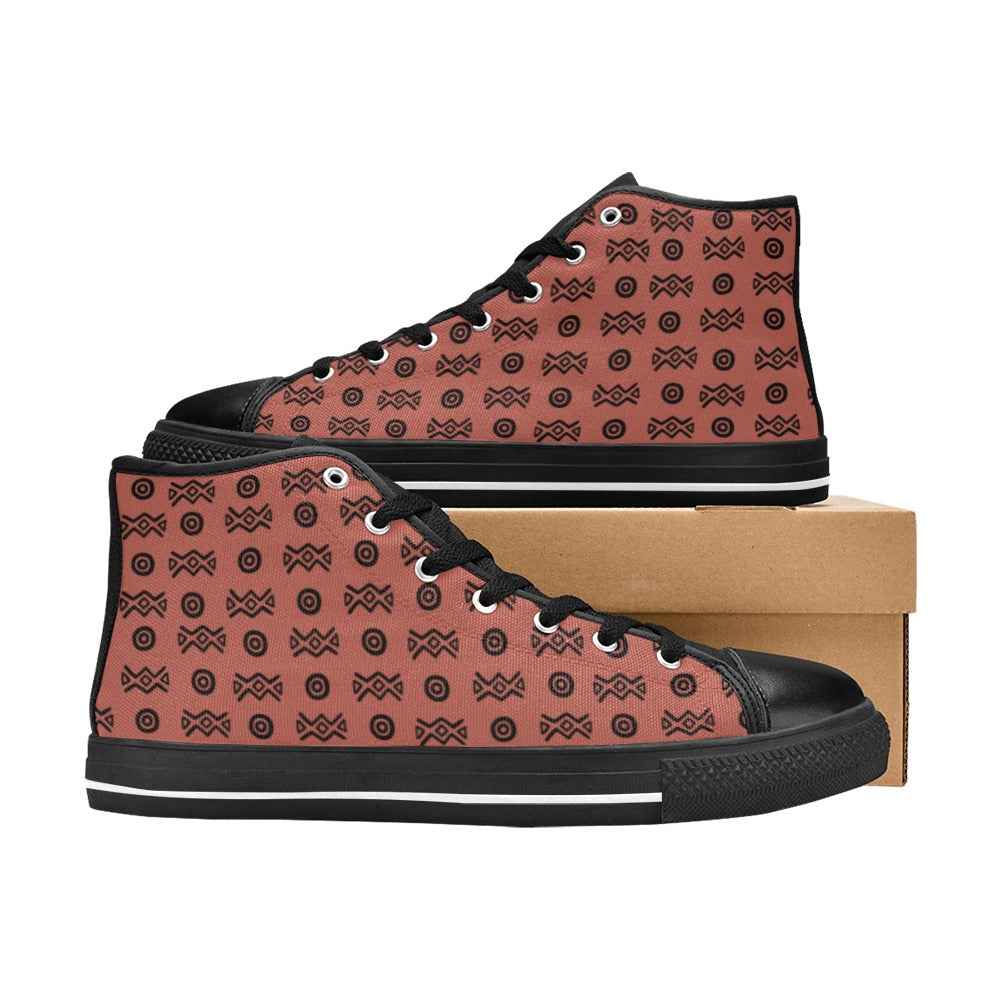 High Top Sneakers | Adinkra | Savanna Sole | Boho Sole & Crown | Kinky Nomad