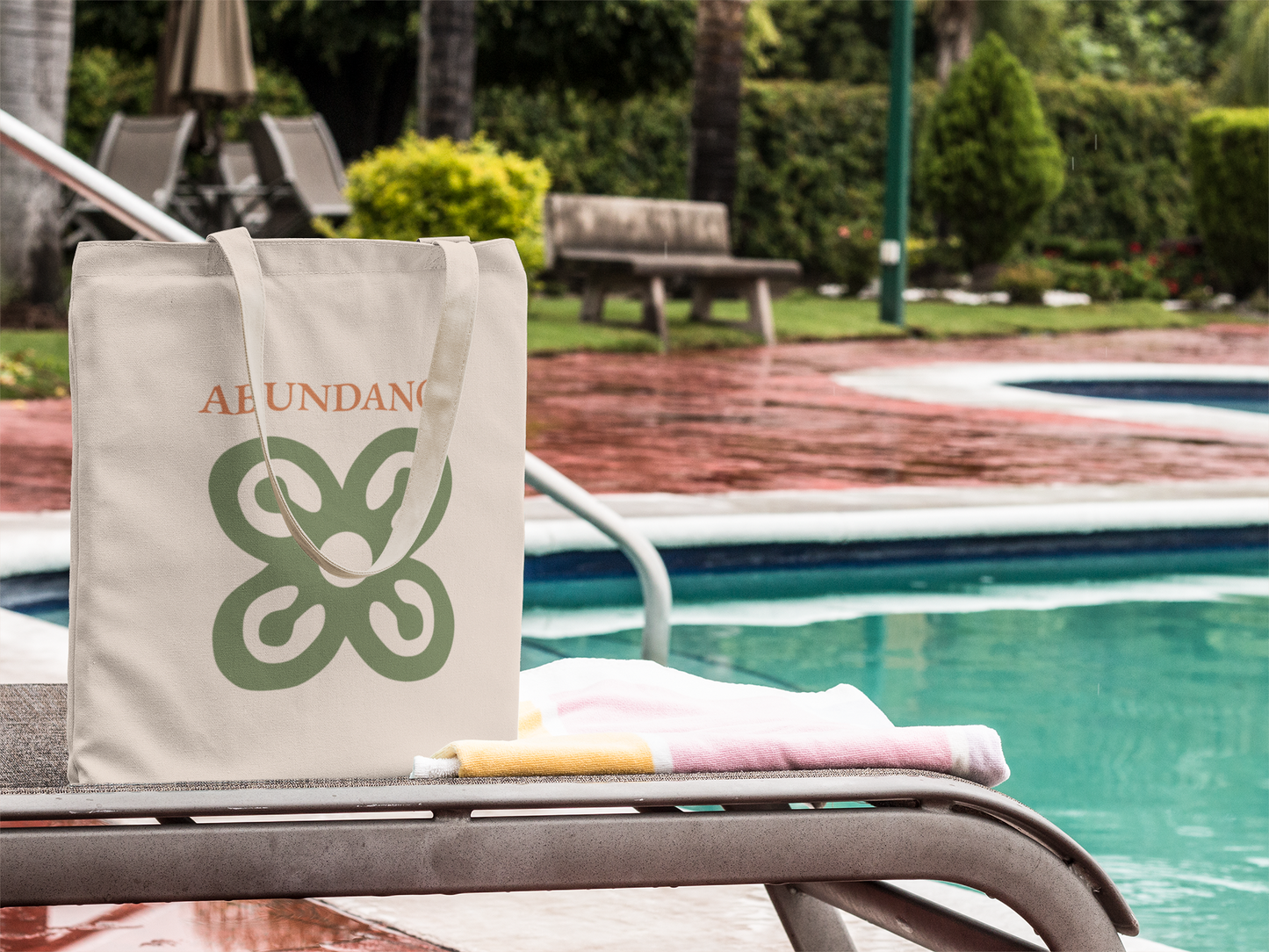 ABUNDANCE Adinkra Organic Cotton Tote Bag | Eco-Friendly African Symbol Tote by Kinky Nomad