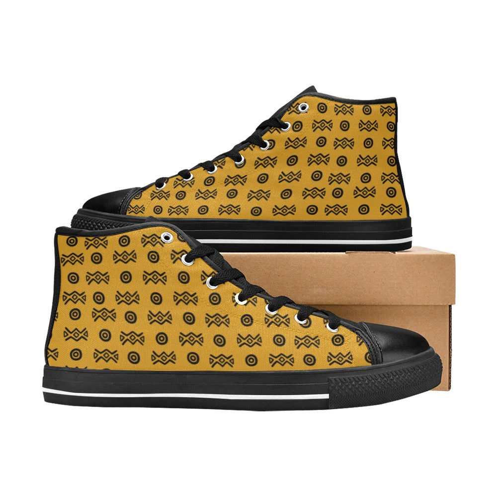 High Top Sneakers | Adinkra | Savanna Sole | Boho Sole & Crown | Kinky Nomad