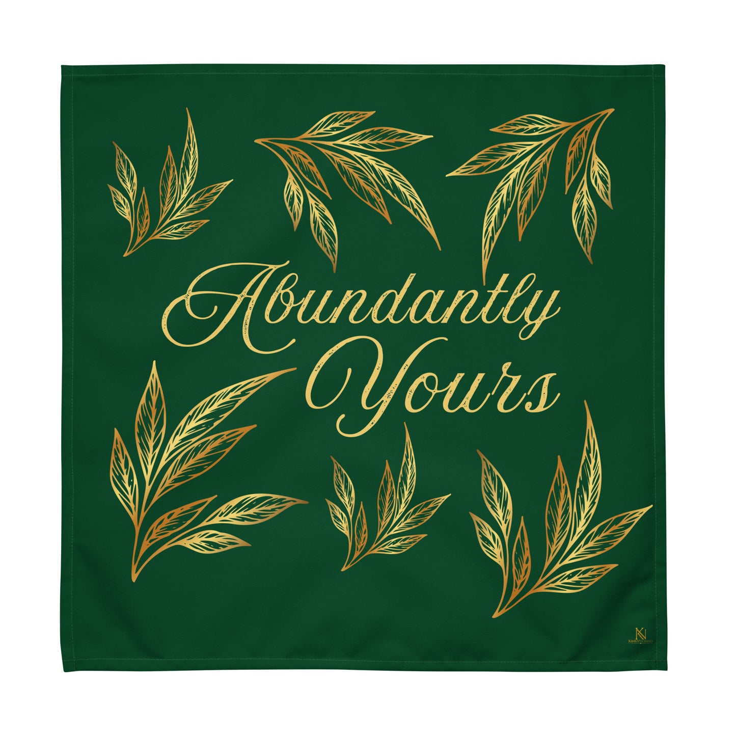 Cloth Napkin Set of 4 – Abundance, Connection, Calm & Wild, Gratitude | Reusable Fabric Dinner Napkins