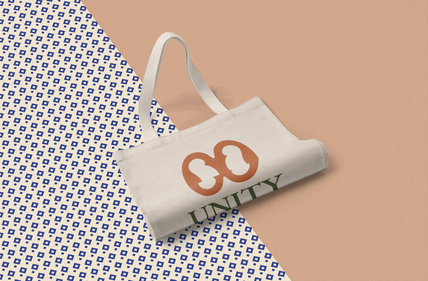 UNITY Adinkra Organic Cotton Tote Bag | Eco-Friendly African Symbol Tote by Kinky Nomad