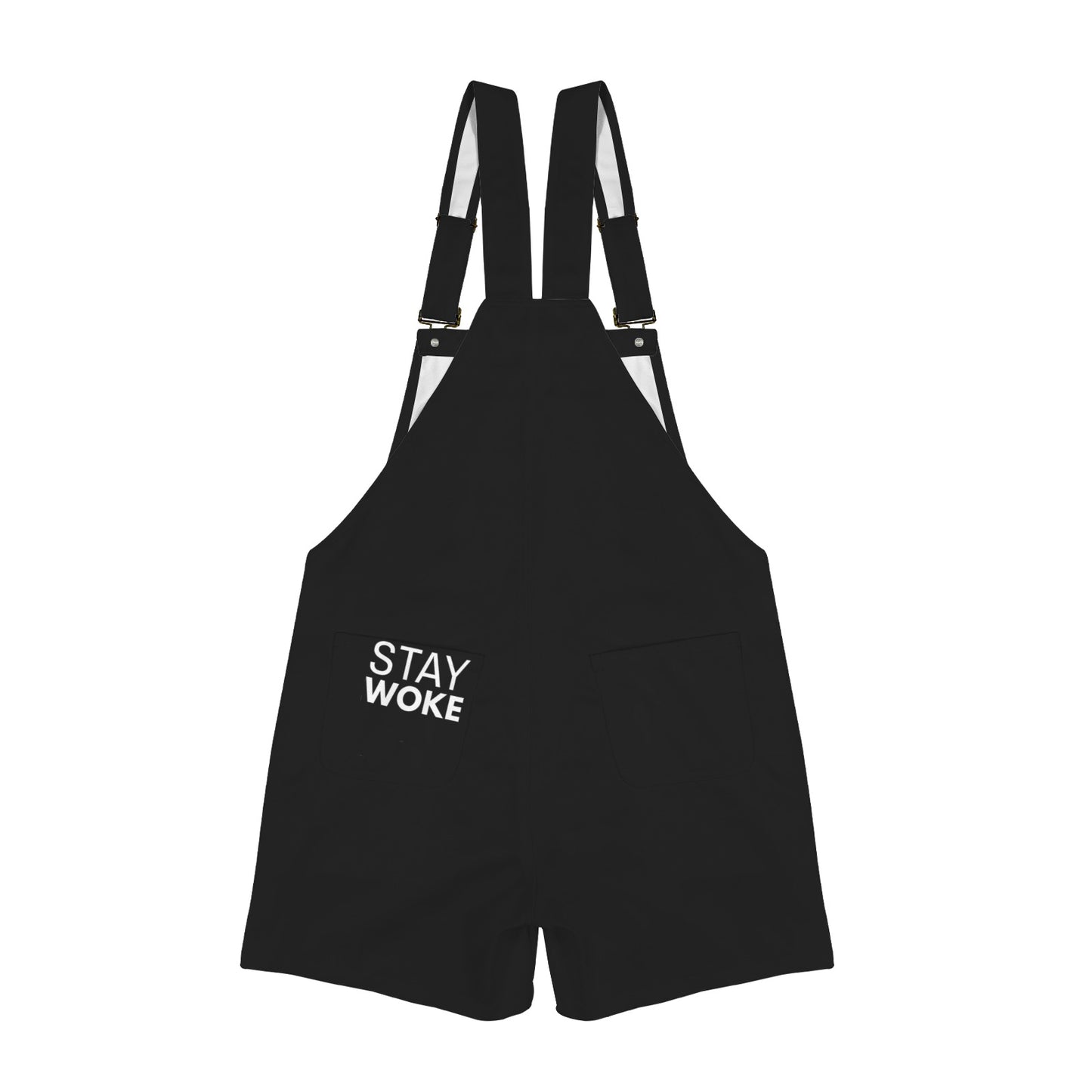 Unisex Streetwear Short Overalls | Graphic Casual Dungarees Shorts | Adjustable Strap Urban Jumpsuit