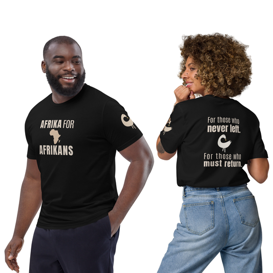Afrika for Afrikans Organic Cotton T-Shirt – Pan-African Statement Tee
