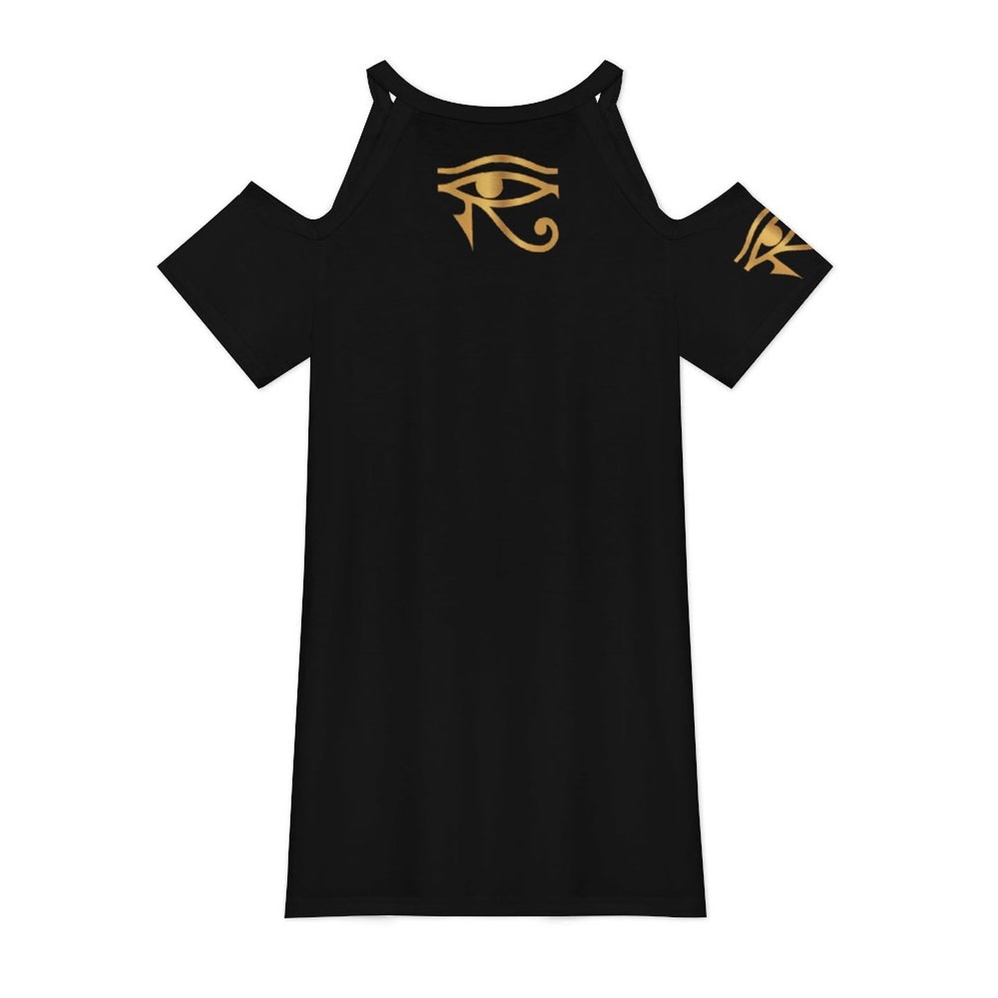 Isis Dress | Egyptian Goddess Cold Shoulder Dress | Kemet Collection | Kinky Nomad