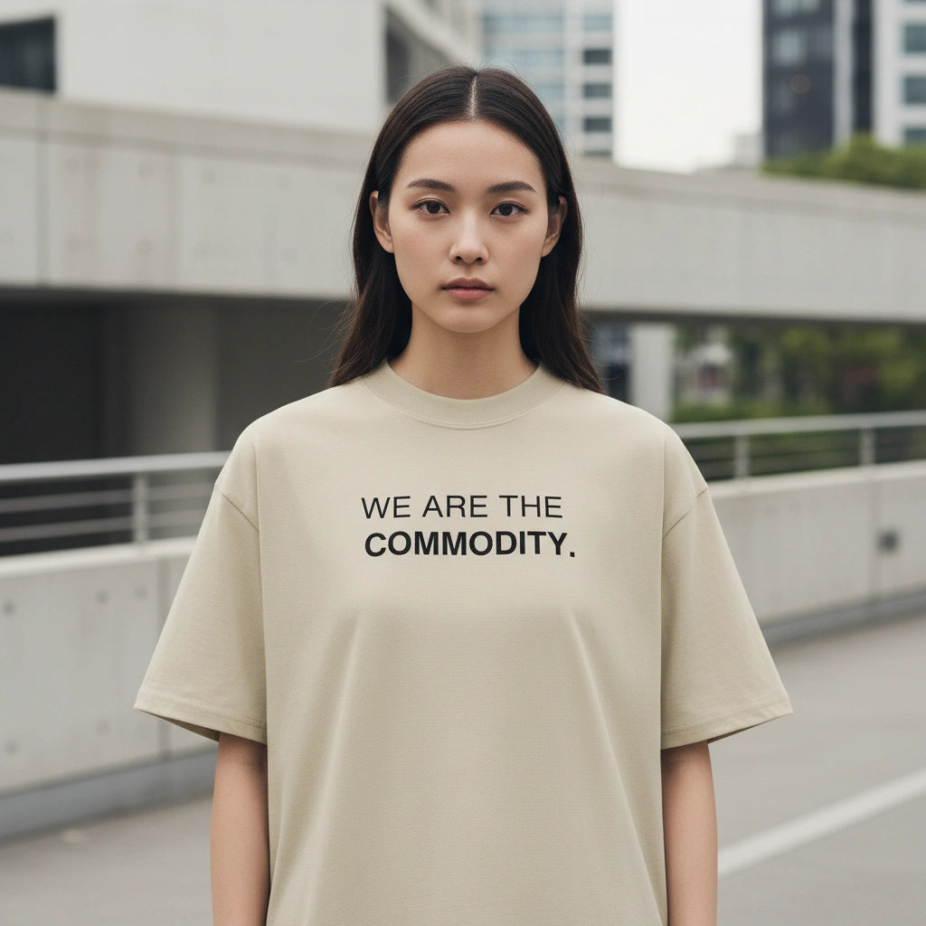 We Are The Commodity Oversized Organic T-Shirt – Empowerment Streetwear Tee