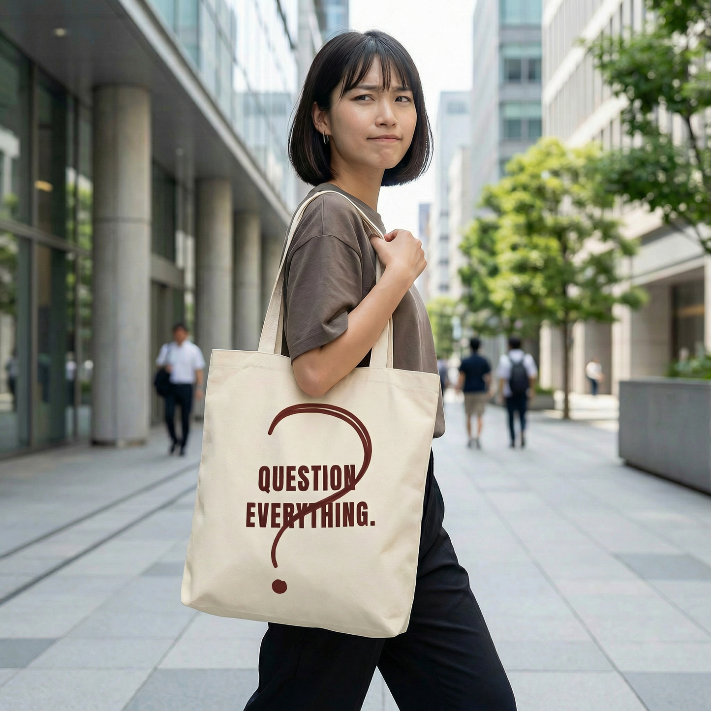 We Know Nothing Tote Bag – Question Everything  Reusable Shopping, Statement Bag, Advocacy