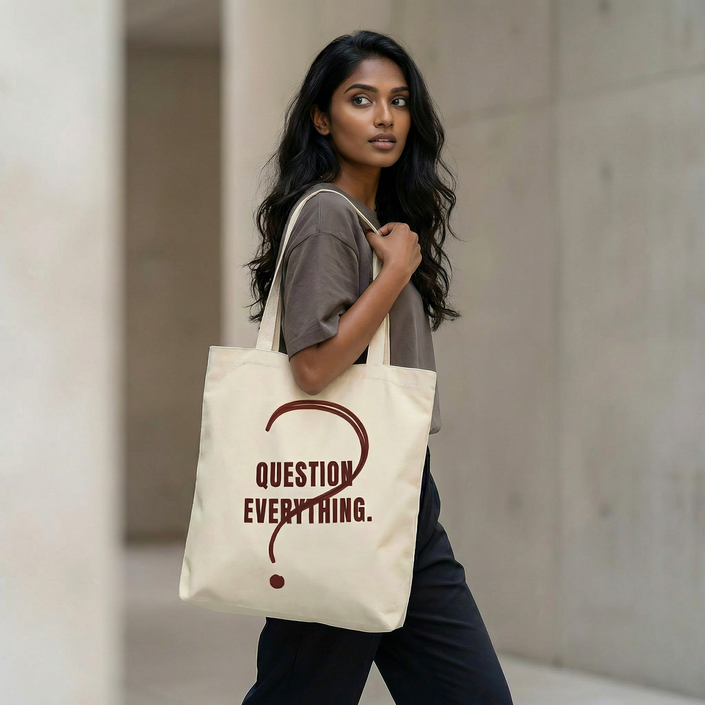 We Know Nothing Tote Bag – Question Everything  Reusable Shopping, Statement Bag, Advocacy