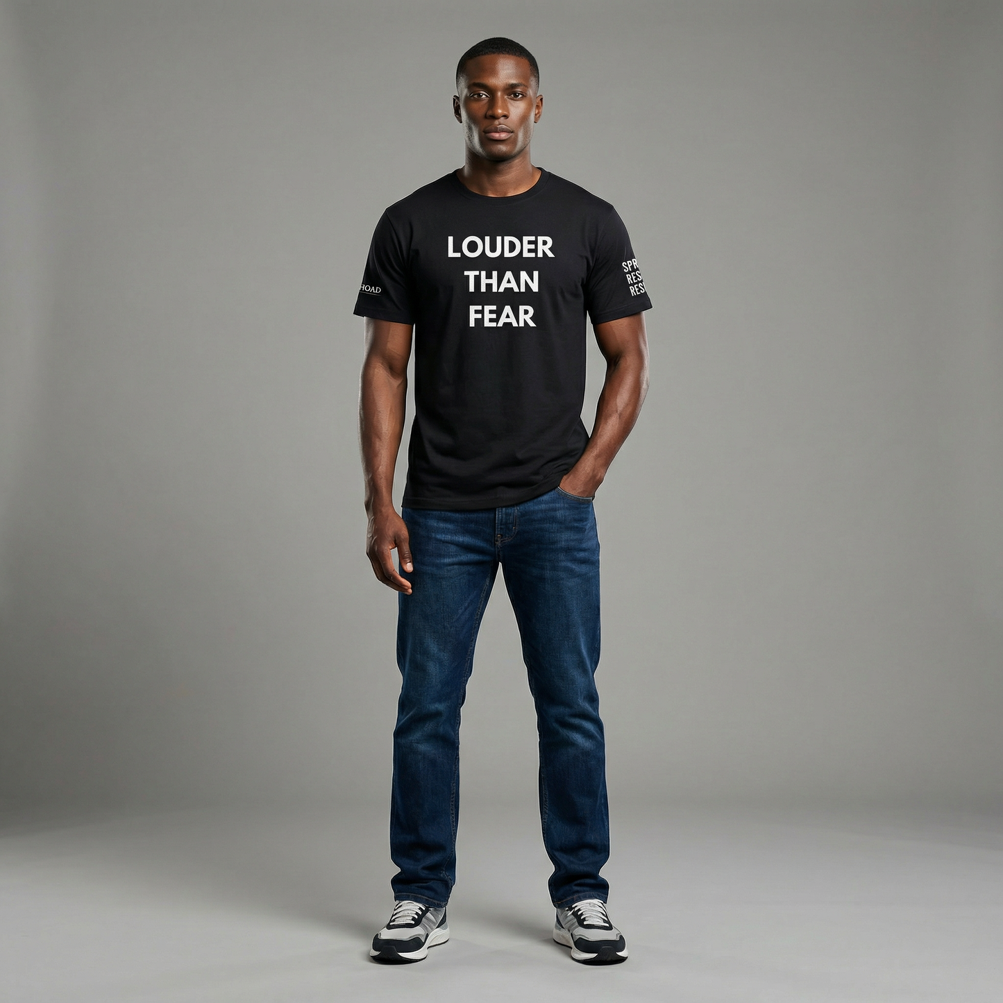 Louder Than Fear | Unisex Premium T-Shirt | Speak. Resist. Rise.