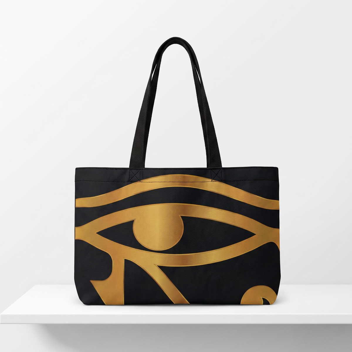 Weekender Tote Bag | Aya Bogolan Ghana Eye of Horus | Kinky Nomad