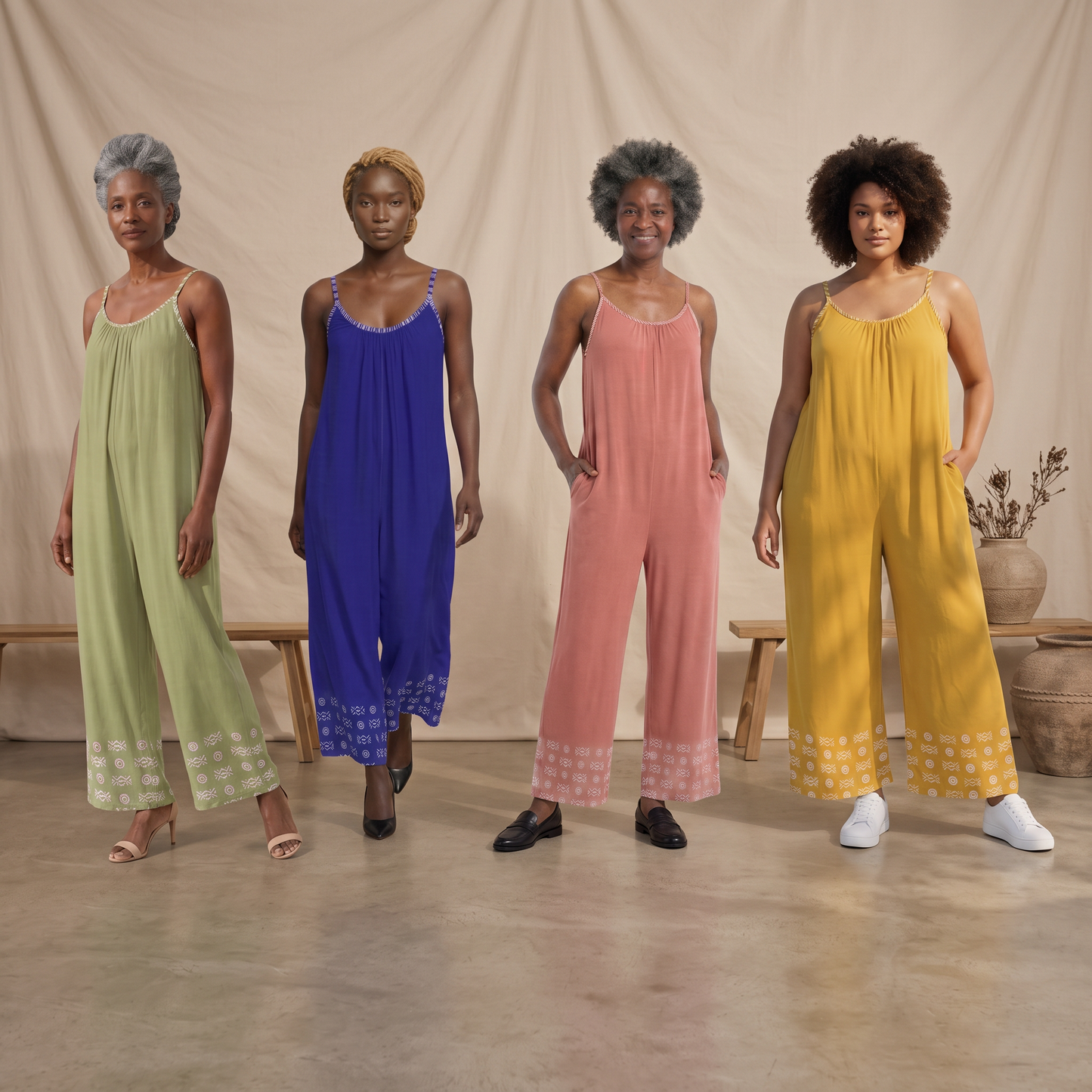Wide-Leg Jumpsuit | Savanna Series | 4 Colours | Kinky Nomad