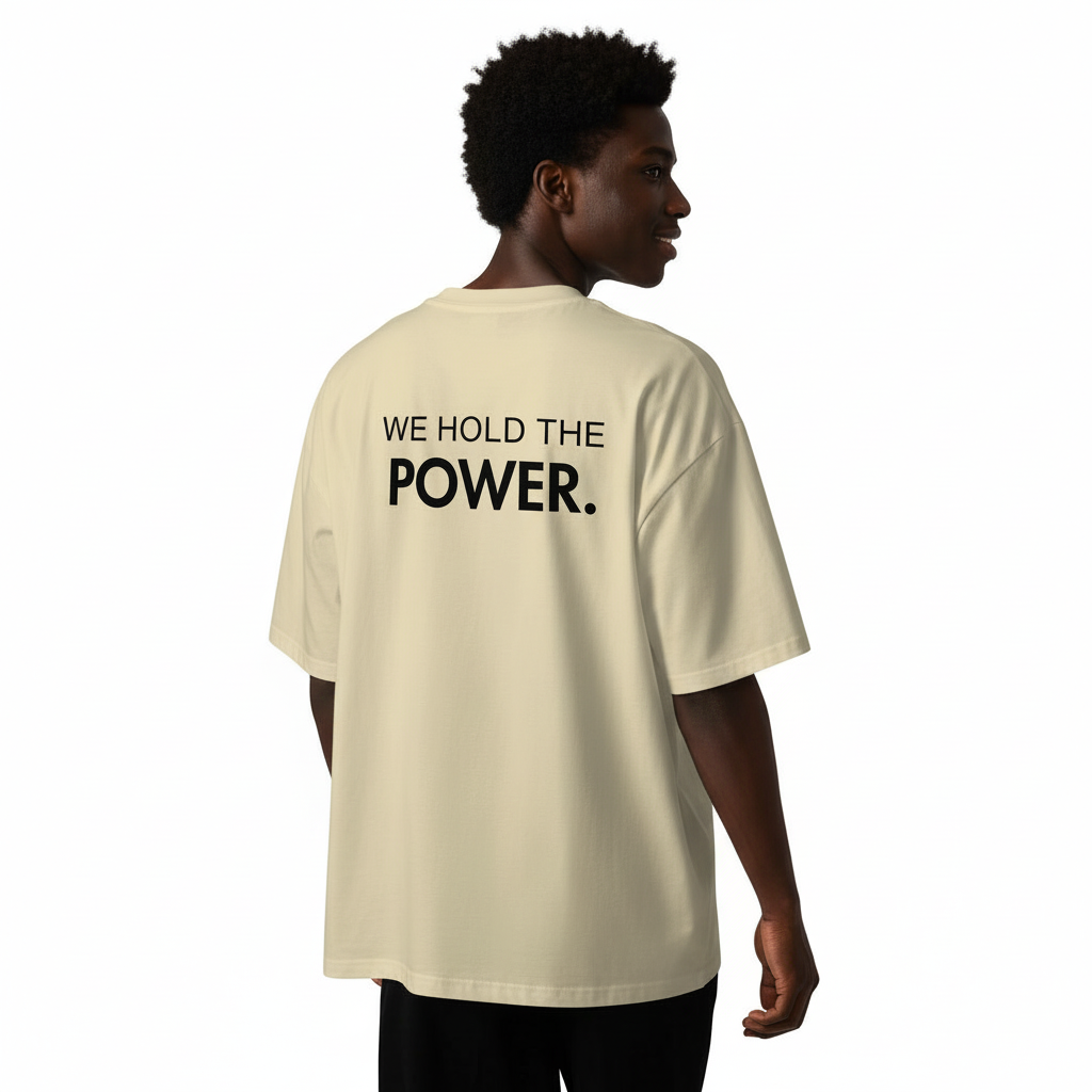 We Are The Commodity Oversized Organic T-Shirt – Empowerment Streetwear Tee