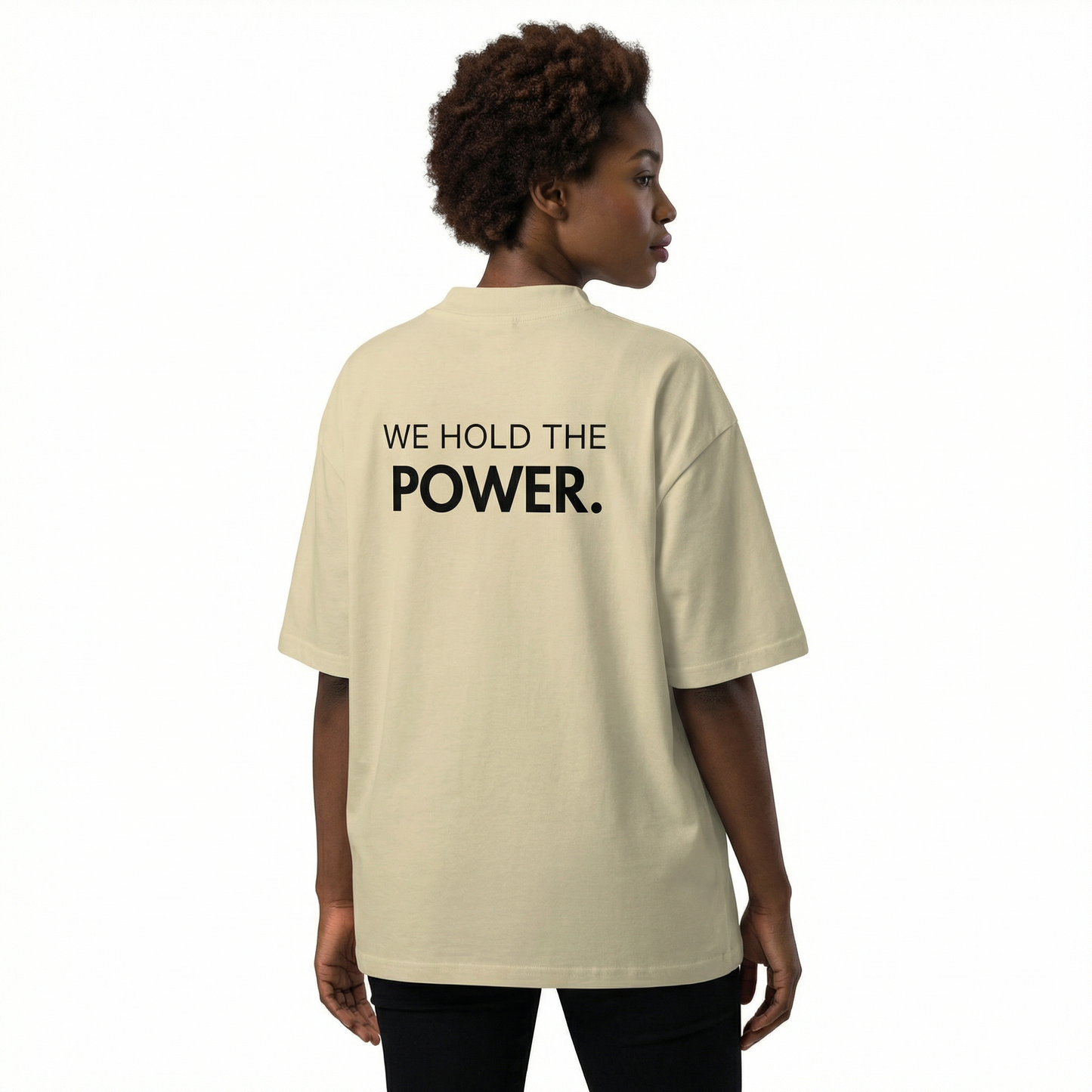 We Are The Commodity Oversized Organic T-Shirt – Empowerment Streetwear Tee