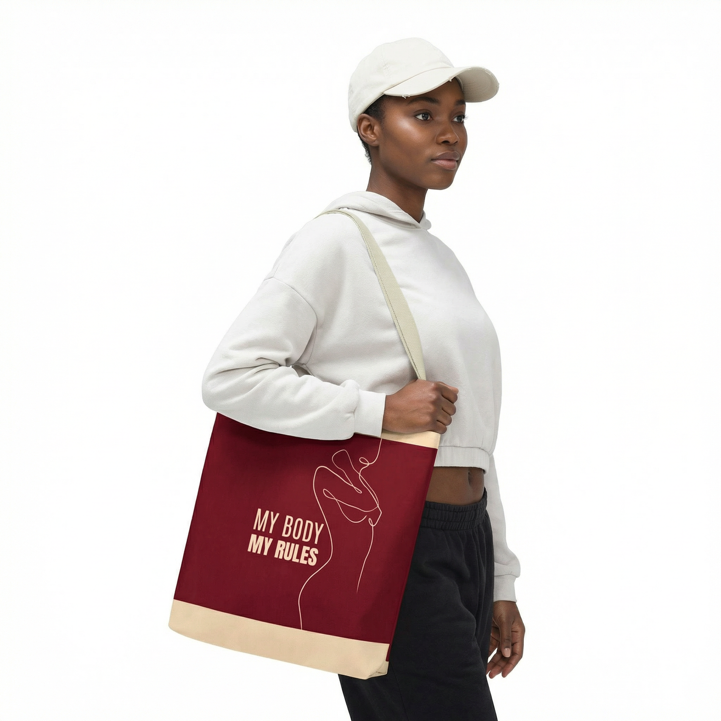 My Body My Rules, Feminist Gift, Eco-Friendly, Reusable Shopping, Statement Bag, Advocacy