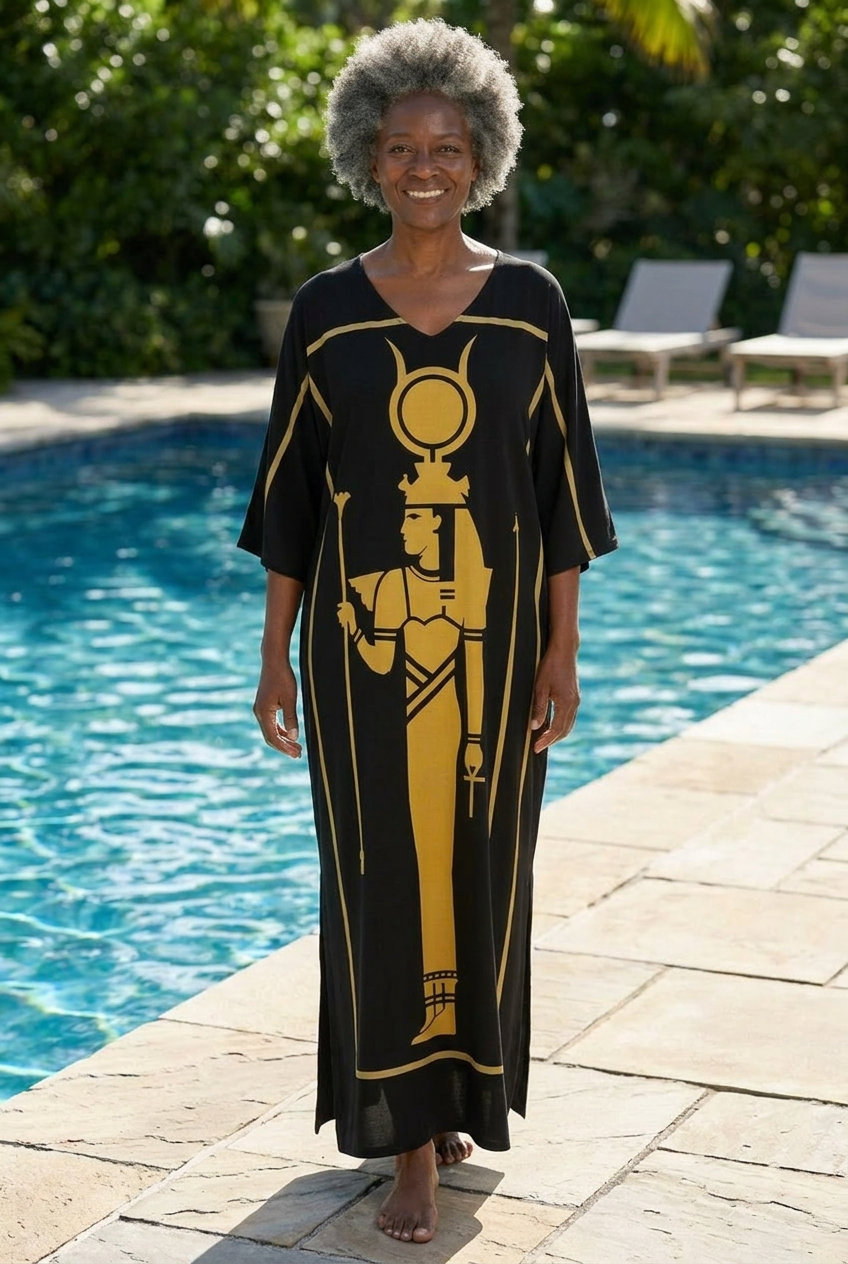 Isis Kaftan | Egyptian Goddess Kaftan | Kemet Collection | Kinky Nomad
