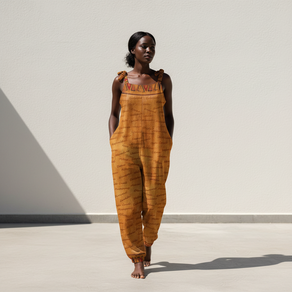 Ghana Inspired African Print Baggy Jumpsuit | Kinky Nomad