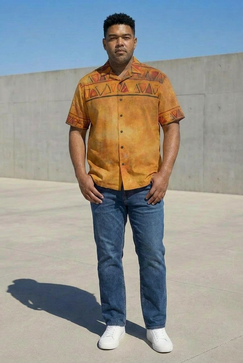 Men's African Shirt | Ghana Ground Series | Kinky Nomad