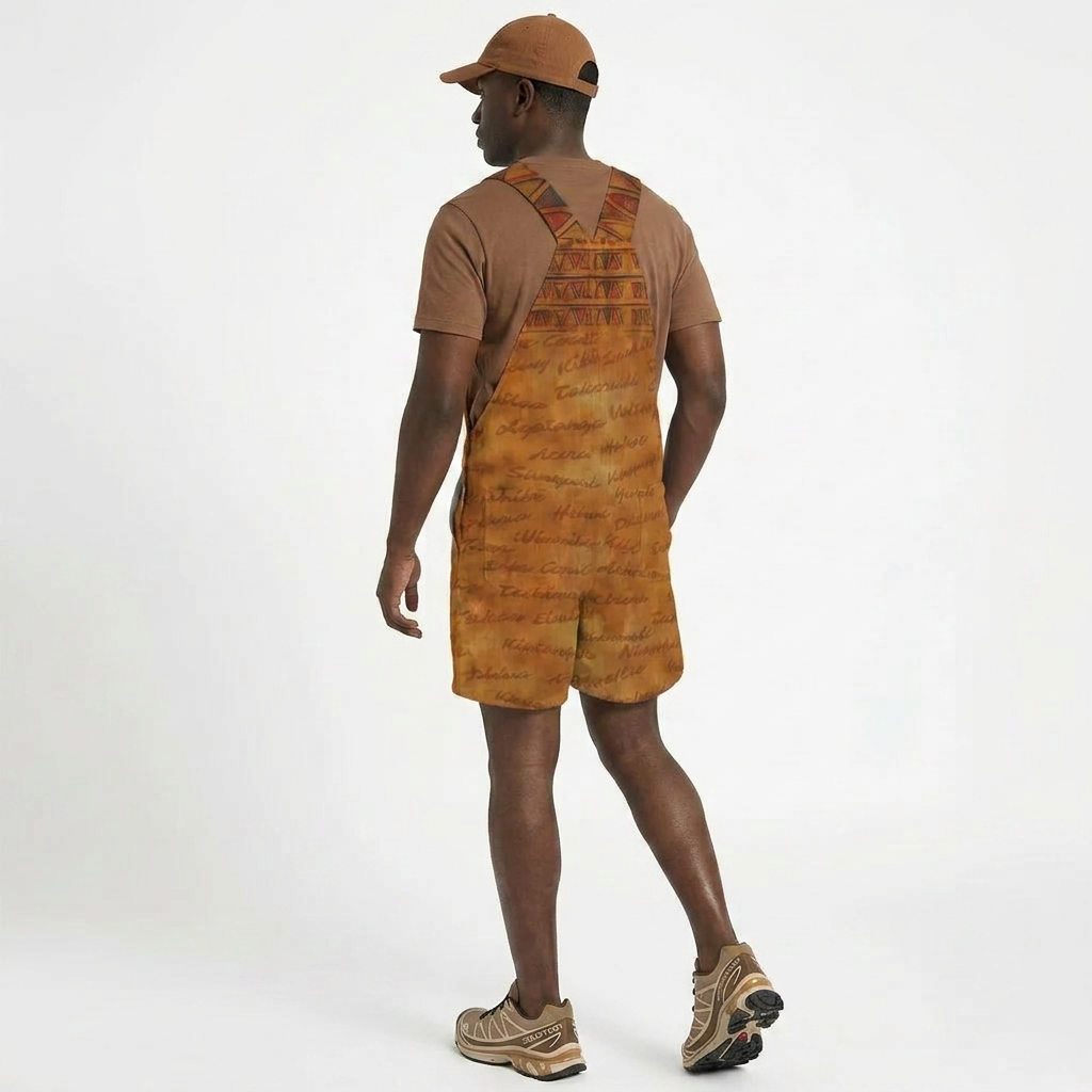 Ghana Inspired Overalls | African Print Unisex | Kinky Nomad