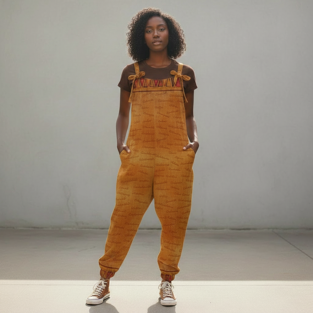 Ghana Inspired African Print Baggy Jumpsuit | Kinky Nomad