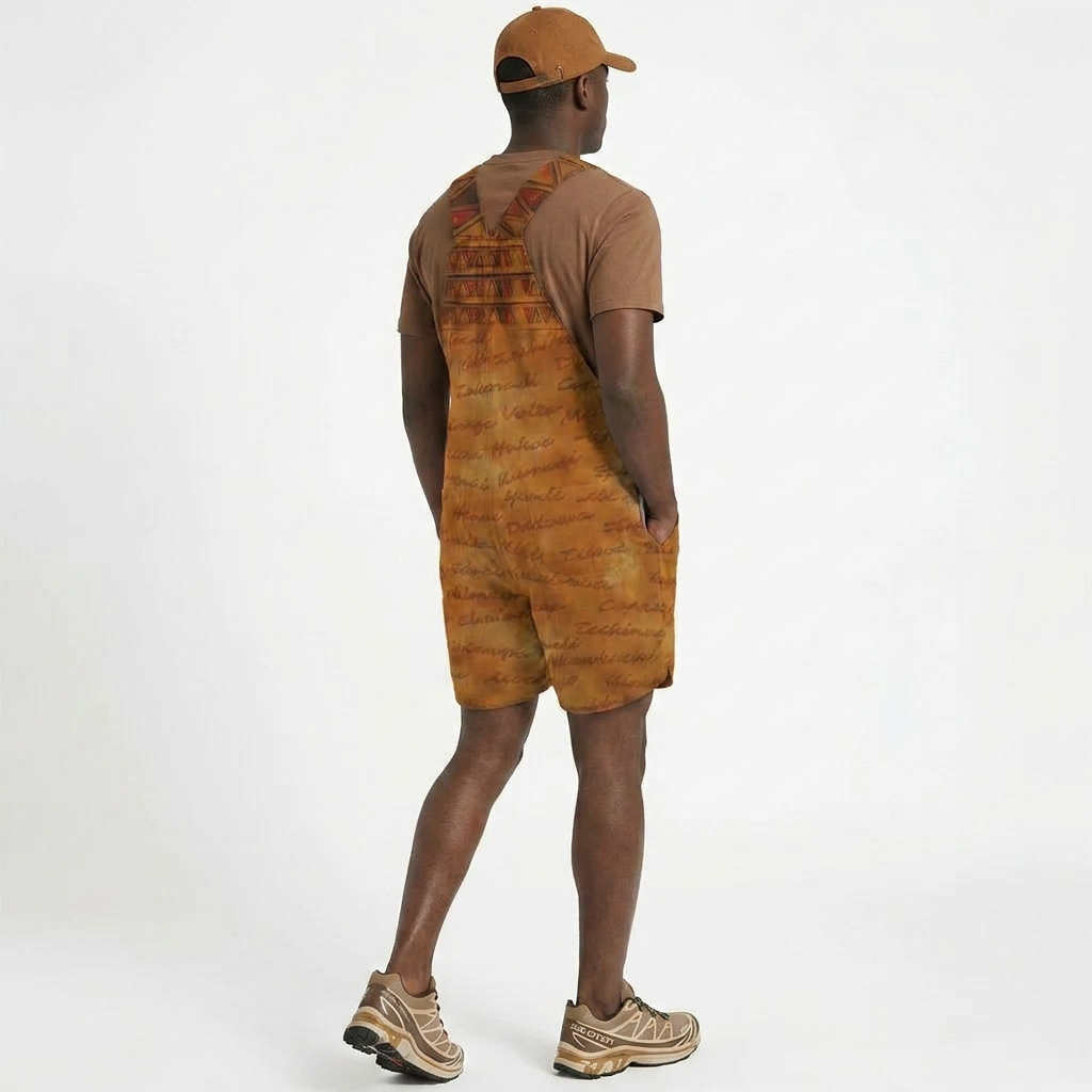 Ghana Inspired Overalls | African Print Unisex | Kinky Nomad